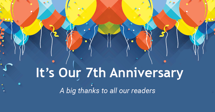The Hacker News Celebrates 7th Anniversary — Big Thanks 🥂 to Our Readers