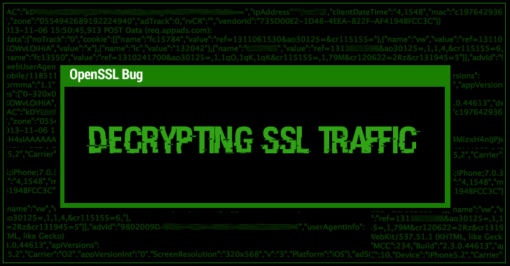 High-Severity OpenSSL Vulnerability allows Hackers to Decrypt HTTPS Traffic