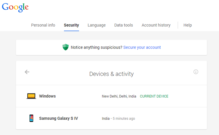 Google's Devices and Activity Dashboard — A New Account Security Wizard