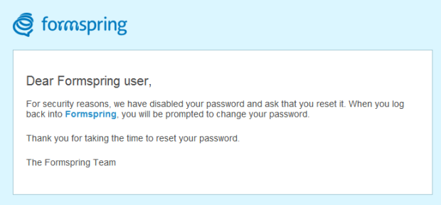Millions of Passwords leaked from Social Site Formspring