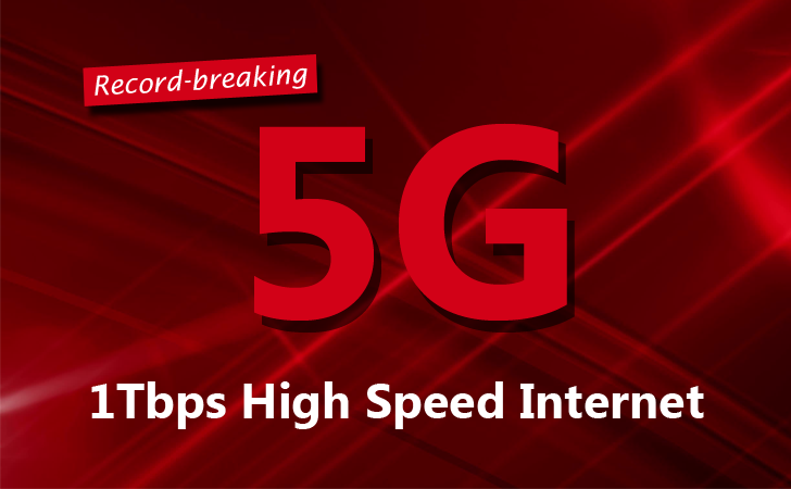 Record-breaking 1Tbps Speed achieved Over 5G Mobile Connection