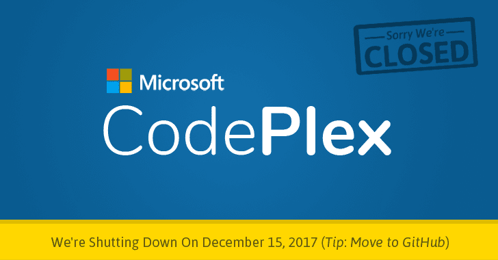 Microsoft is Shutting Down CodePlex, Asks Devs To Move To GitHub