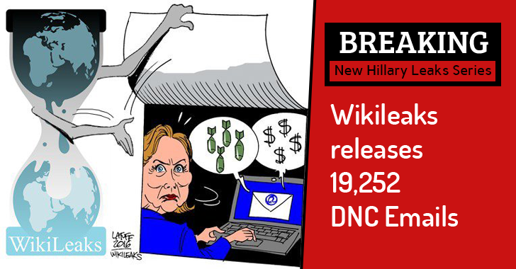 Hillary Leaks Series: Wikileaks releases 20,000 DNC Emails