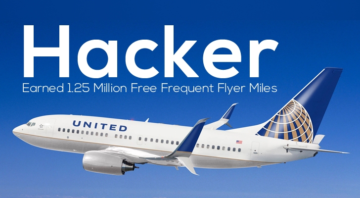 Hacker Earns 1.25 Million Free Frequent Flyer Miles On United Airlines