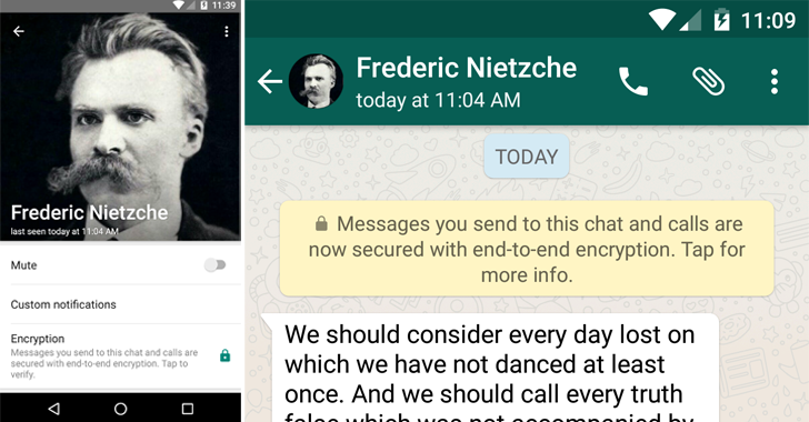 WhatsApp Just Switched on End-to-End Encryption by Default for its One billion Users