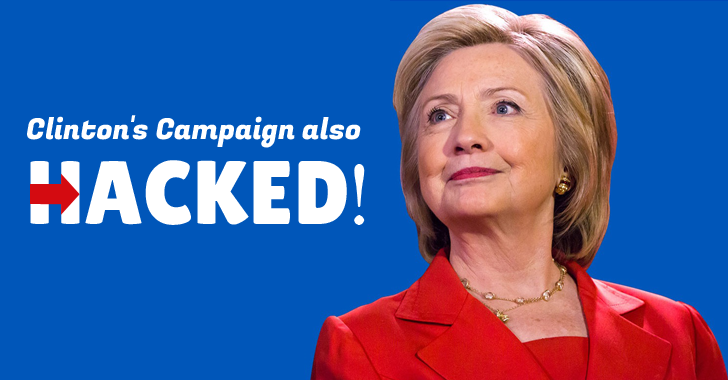 Hillary Clinton's Presidential Campaign also Hacked in Attack on Democratic Party