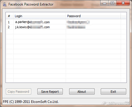 Facebook Password Extractor - Get passwords stored in Web browsers