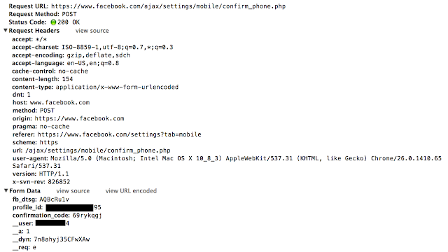 Hacking Facebook Account with just a text message