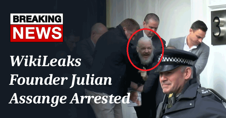 WikiLeaks Founder Julian Assange Arrested After Ecuador Withdraws Asylum