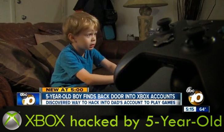5-year-old Boy discovers Microsoft Xbox Password Bypass vulnerability