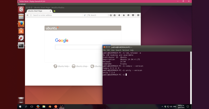 How to run Graphical Ubuntu Linux from Bash Shell in Windows 10