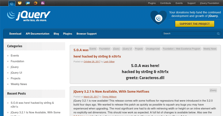jQuery Official Blog Hacked — Stay Calm, Library is Safe!