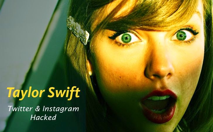 Taylor Swift's Twitter and Instagram Accounts Hacked