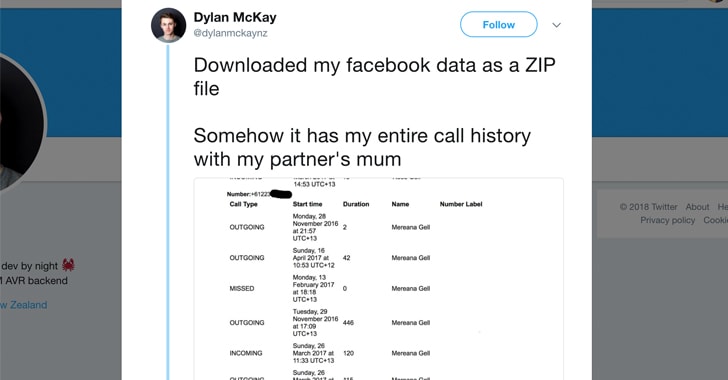 Facebook Collected Your Android Call History and SMS Data For Years