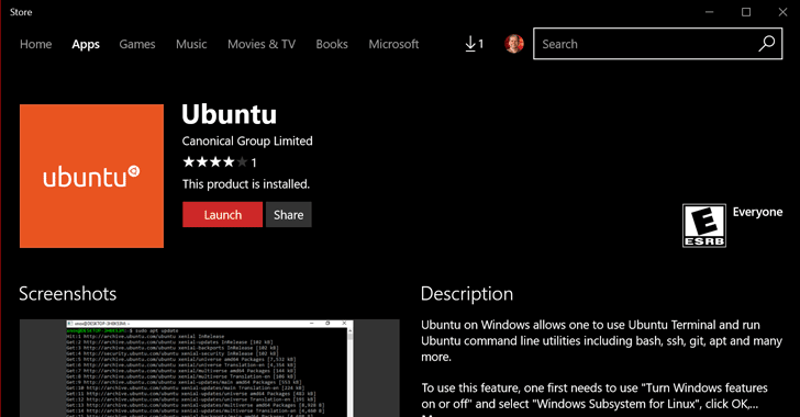 Ubuntu Linux for Windows 10 Released — Yes, You Read it Right