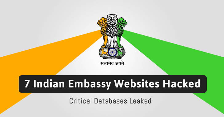 Websites of Indian Embassy in 7 Countries Hacked; Database Leaked Online