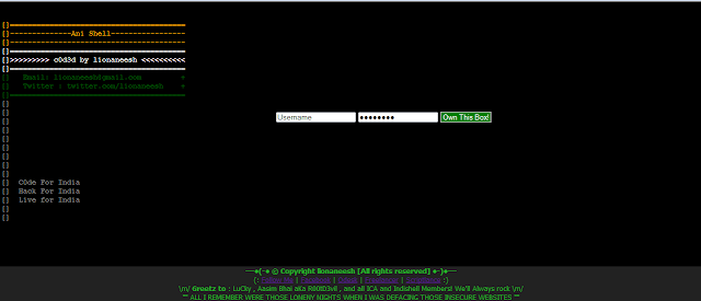 Ani shell v1 0 php shell with features like mass mailer fuzzer ddoser by lionaneesh