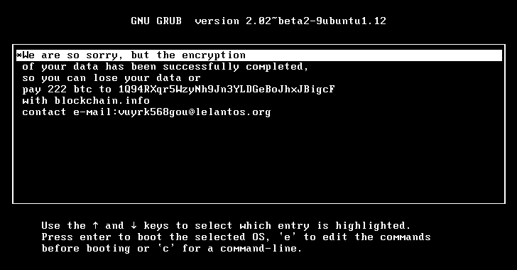 KillDisk Ransomware Targets Linux; Demands $250,000 Ransom, But Won't Decrypt Files