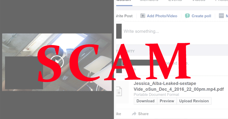 Beware of New Celebrity Sex Tape (Scam) Leaked on Facebook!