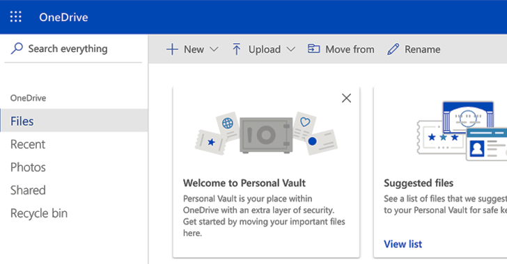 Microsoft Adds 2FA-Protected "Personal Vault" Within OneDrive Cloud Storage