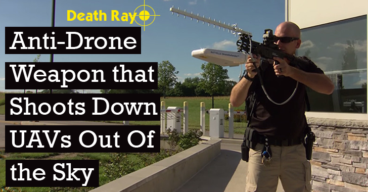 First Ever Anti-Drone Weapon that Shoots Down UAVs with Radio Waves