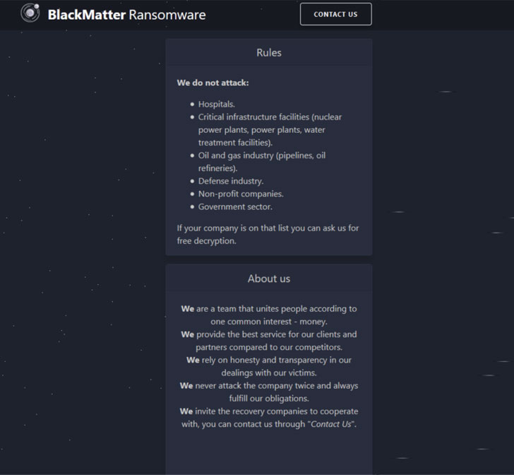 BlackMatter Ransomware