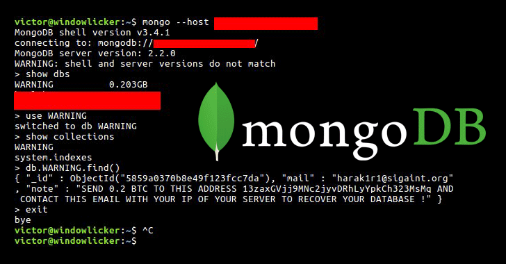Someone Hijacking Unsecured MongoDB Databases for Ransom