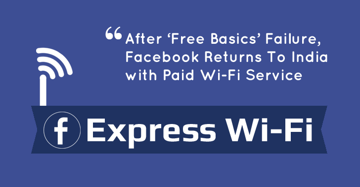 Facebook to Launch Commercial Express Wi-Fi Service In India