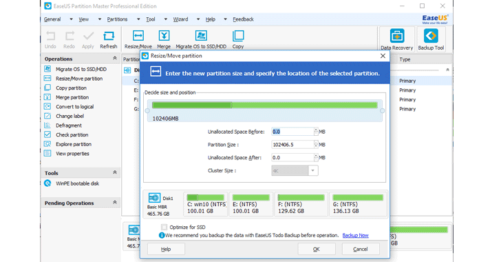 easeus partition master professional edition