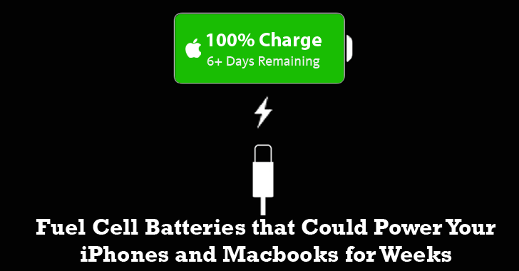 Apple to build Fuel Cell Battery that Could Power iPhones and Macbooks for Weeks