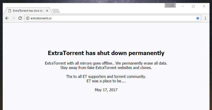 ExtraTorrent, Popular Torrent Site, Permanently Shuts Down!