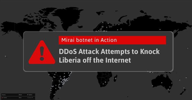 Someone is Using Mirai Botnet to Shut Down Internet for an Entire Country