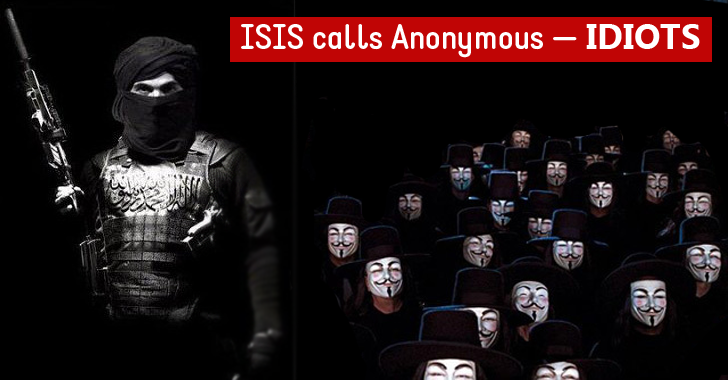ISIS Calls Anonymous — IDIOTS — Issues Advice to Avoid Getting Hacked