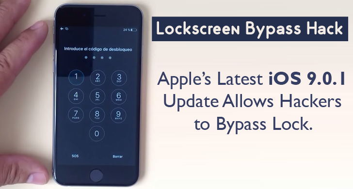 Latest iOS 9.0.1 Update Failed to Patch Lockscreen Bypass Hack
