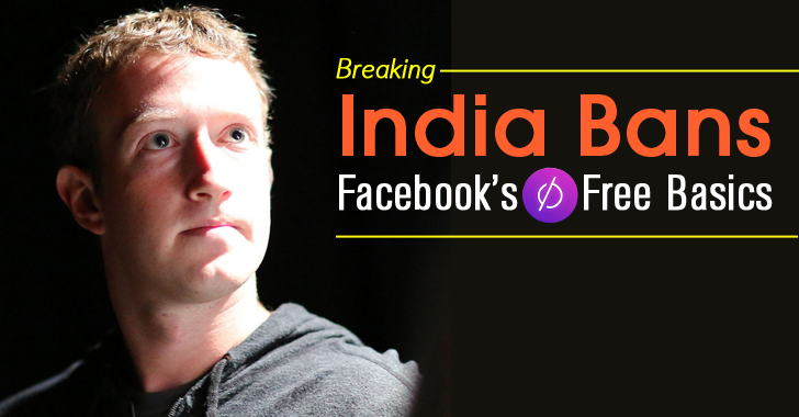 Breaking — India Bans Facebook's Free Basics Service