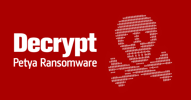 How to decrypt Petya Ransomware for Free