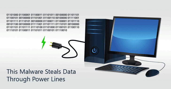Hacker Can Steal Data from Air-Gapped Computers through Power Lines