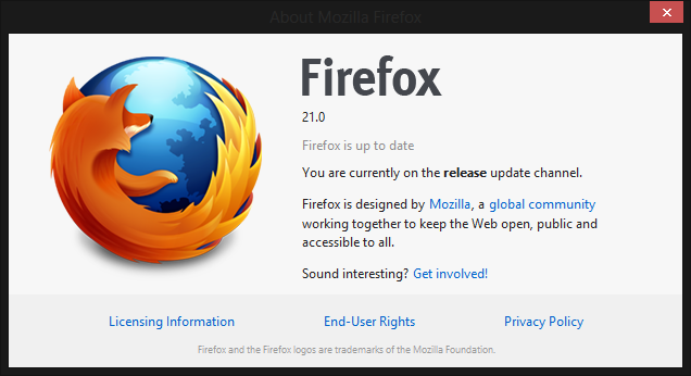 Firefox 21 Launches with 3 critical fixes and new Social Integrations