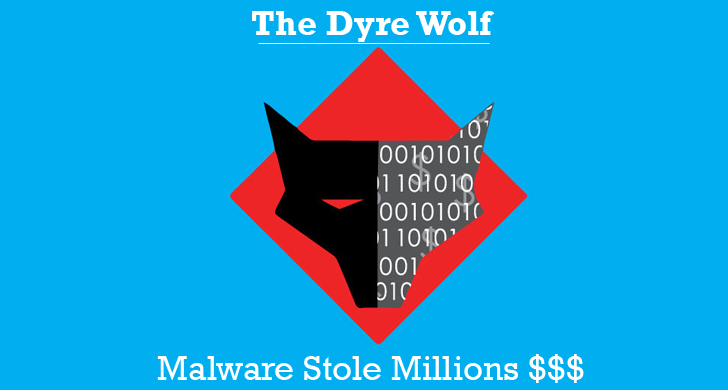 Dyre Wolf Banking Malware Stole More Than $1 Million