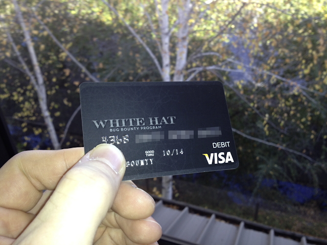 Facebook distributing White Hat Debit Card to Bug Bounty Winners