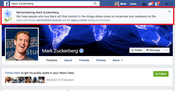 Facebook Bug Declares Millions of Users Dead, Including Zuckerberg!