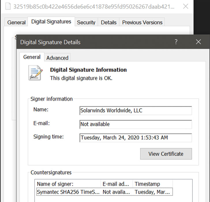 puerta trasera solarwinds