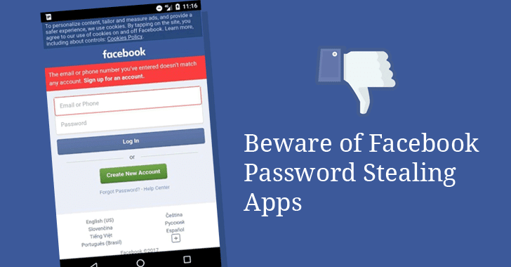 Facebook Password Stealing Apps Found on Android Play Store