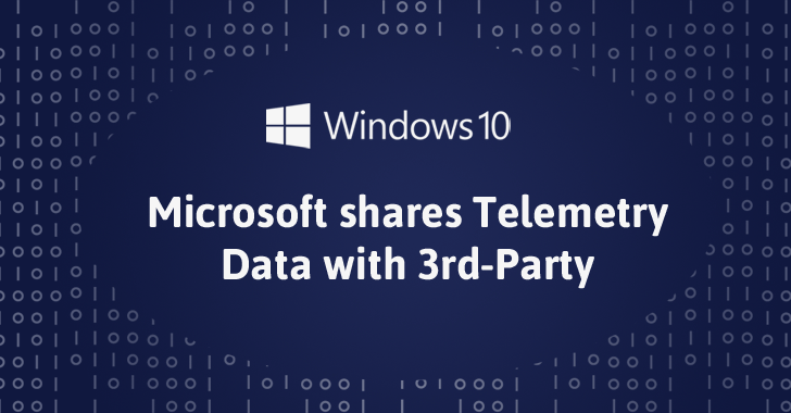 Microsoft Shares Telemetry Data Collected from Windows 10 Users with 3rd-Party