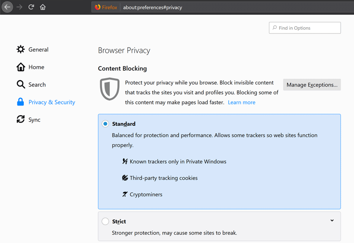 How to Enable Cryptocurrency Mining Protection in Mozilla Firefox
