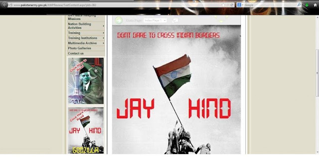 Pakistan Army site and Facebook pages compromised by Indian hacker Godzilla