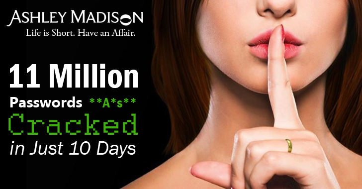 11 Million Ashley Madison Passwords Cracked In Just 10 Days
