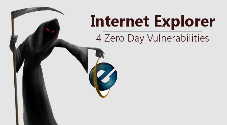 Oh Gosh! Four Zero Day Vulnerabilities Disclosed in Internet Explorer