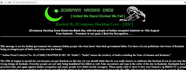 100's of Indian Government, Education and Corporate websites Hacked By ZCompany Hacking Crew